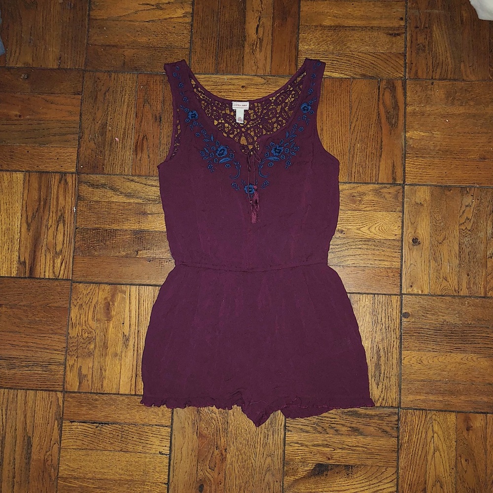 Maroon Romper